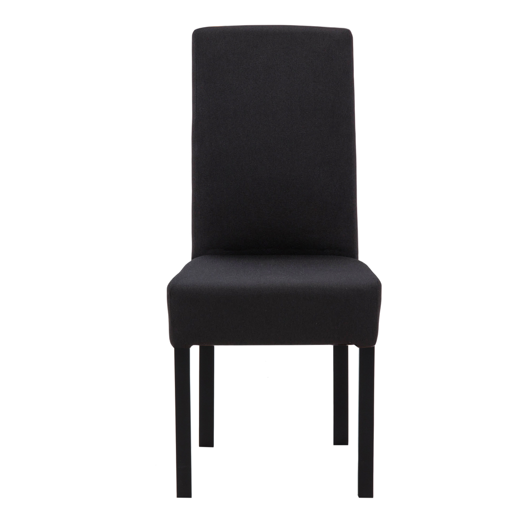 Krzesło tapicerowane czarne AMARETO
