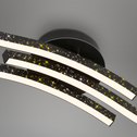 Lampa sufitowa LED brokat czarna REY 80,5 cm