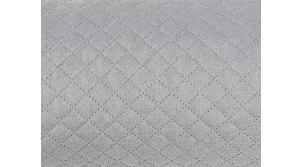 Poduszka półwałek z pianki termoelastycznej srebrna 35x20 cm