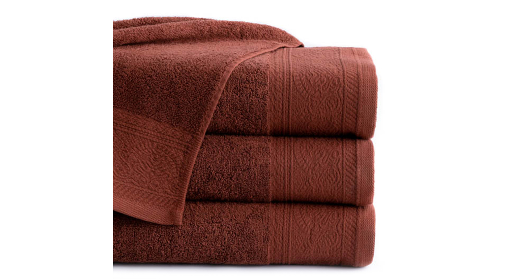 Ręcznik bawełniany terakota MASSIMO 50x90 cm