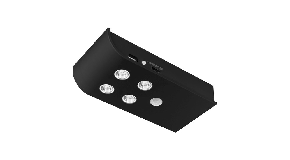 Oświetlenie bezprzewodowe LED do szaf ADBOX czarne z microUSB i czujnikiem ruchu
