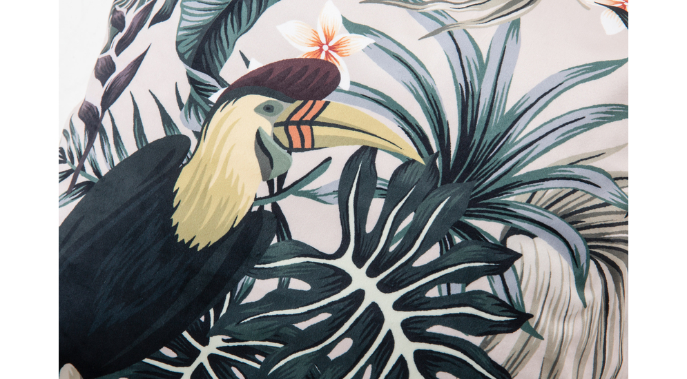 Poszewka dekoracyjna w ptaki AMAZONIA 45x45 cm