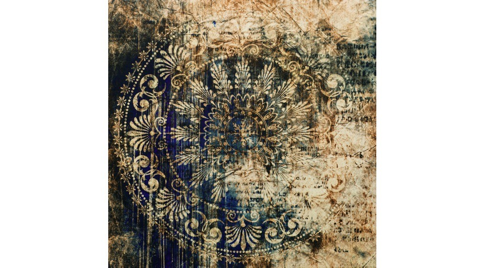 Obraz CANVAS SILVER BLUE ARRAS 65x65 cm