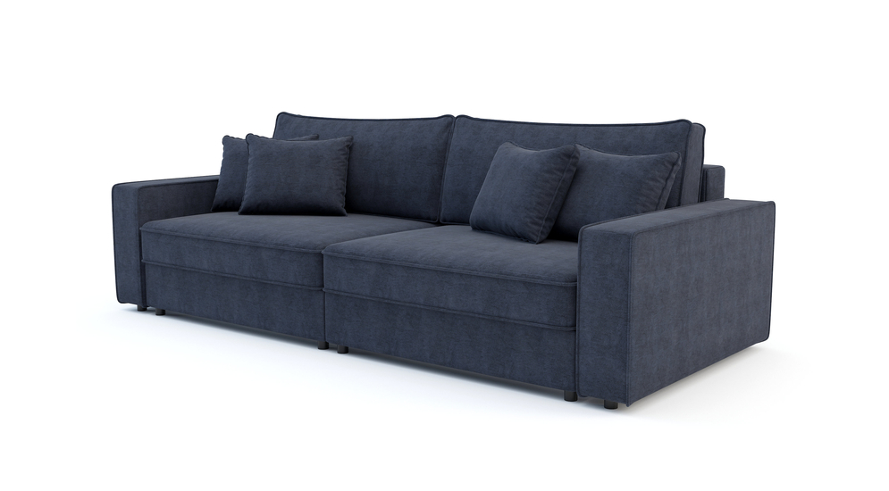 Sofa rozkładana 4-osobowa MARKOS ciemnoniebieska
