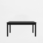 Stół rozkładany czarny 160-207 cm