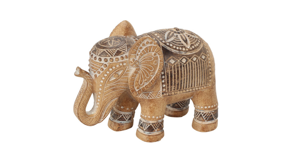 Figurka brązowego słonia indyjskiego