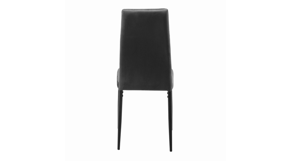 Krzesło tapicerowane szare AGENO