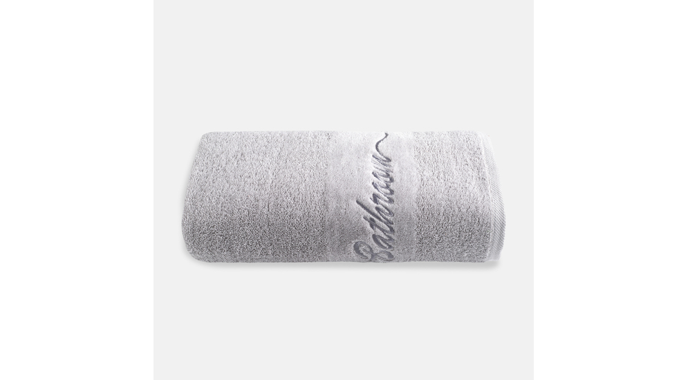 Ręcznik bawełniany jasnoszary FERRO 50x90 cm