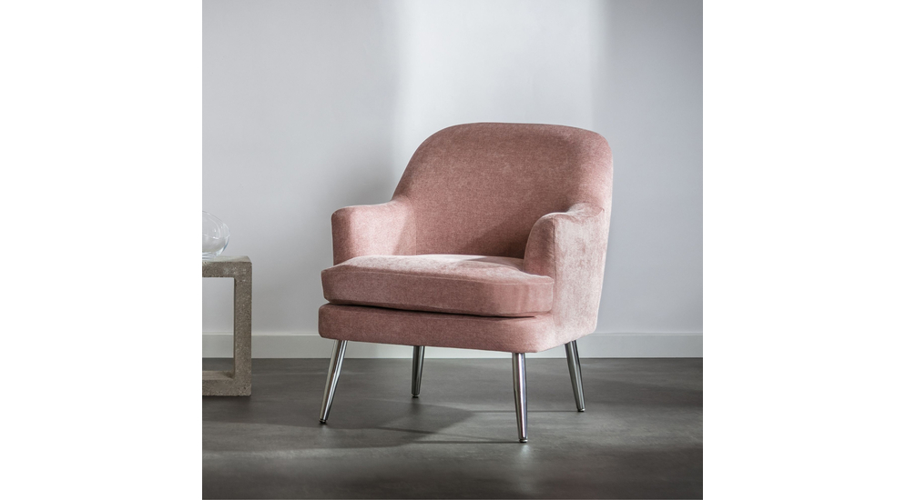 Fotel wypoczynkowy różowy MIARO