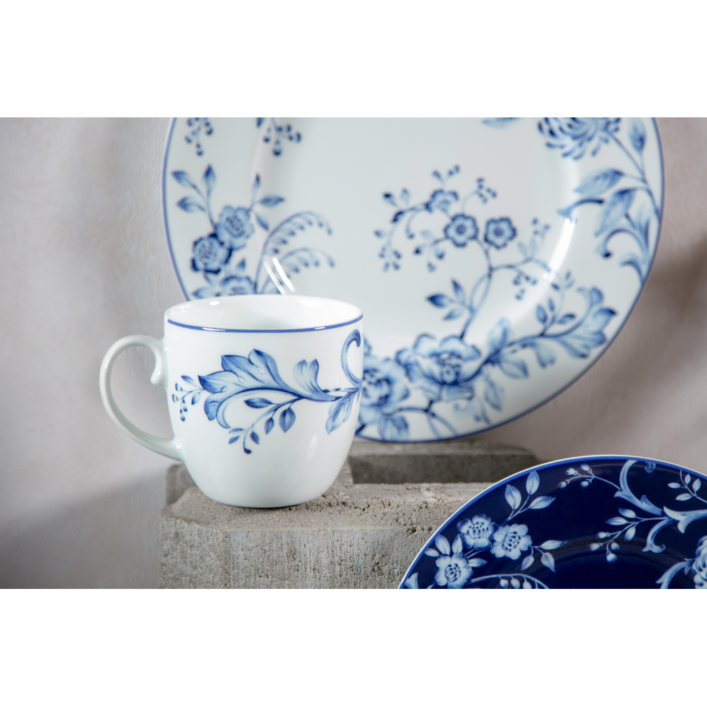Talerz obiadowy EVIA BLUE porcelana Bogucice 28,5 cm