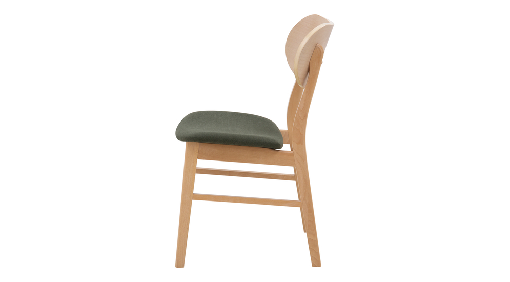 Krzesło tapicerowane zielone ISCHIA