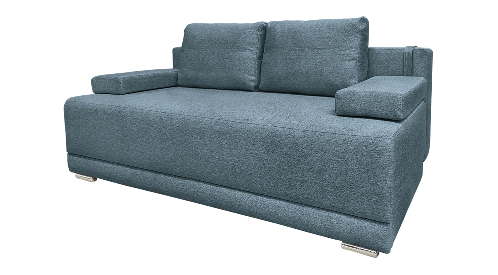 Sofa rozkładana 3-osobowa niebieska NAOMI NEW