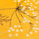 Poszewka welurowa z haftem żółta ANISE 45x45 cm