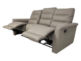 Sofa 3-osobowa z funkcją relaksu skórzana ALASSIO