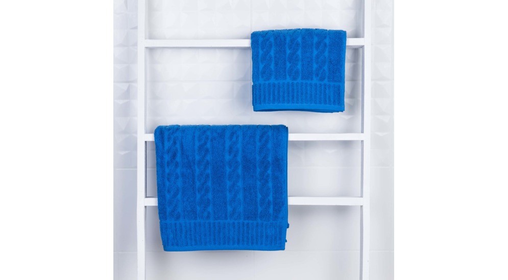 Ręcznik niebieski SKANDYNAWIA 50x90 cm