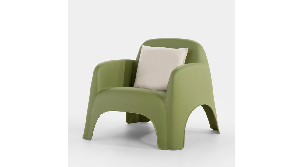 Fotel ogrodowy zielony ULVI