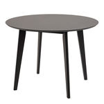 Stół okrągły drewniany czarny BLACKY 105 cm