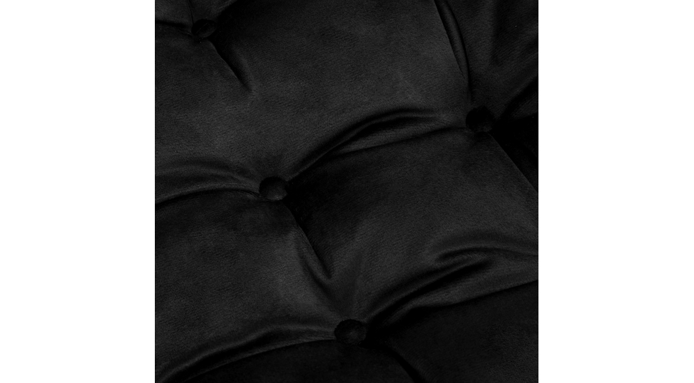 Poduszka siedzisko na krzesło czarna VELVIO 40x40 cm