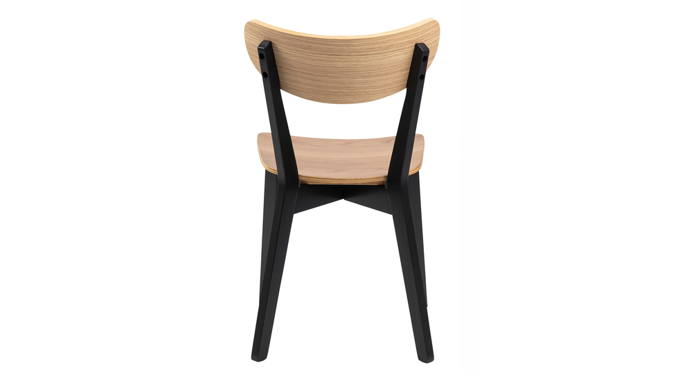 Krzesło retro z czarnymi nogami BLACKY