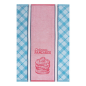 Ścierka kuchenna niebiesko-czerwona PANCAKE 50x70 cm