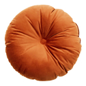Poduszka okrągła welurowa pomarańczowa CIRCLET 40 cm