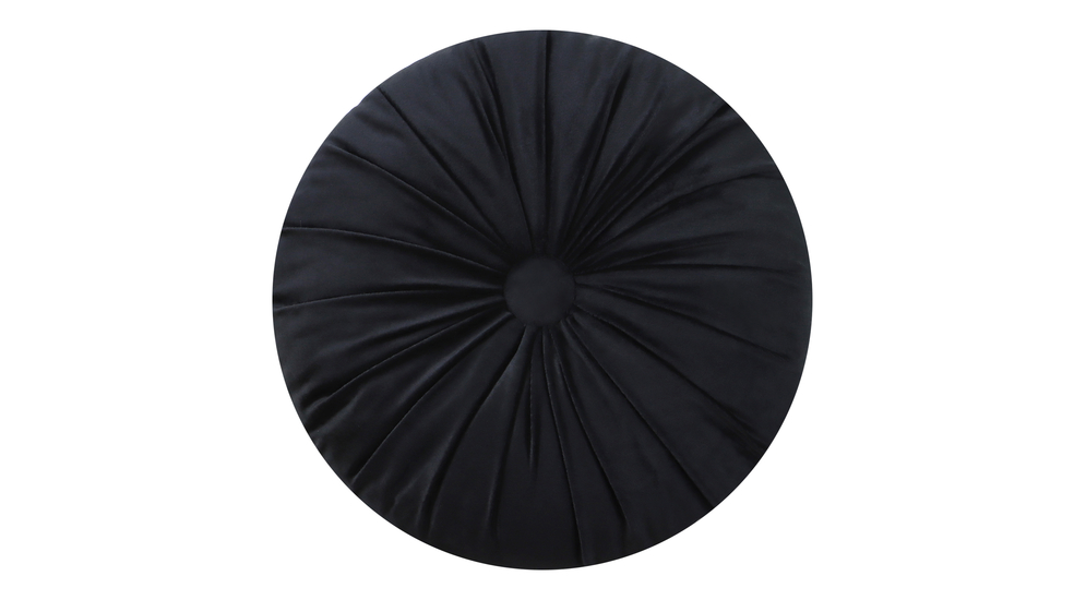Poduszka dekoracyjna czarna SELMA 40 cm do salonu lub sypialni.
