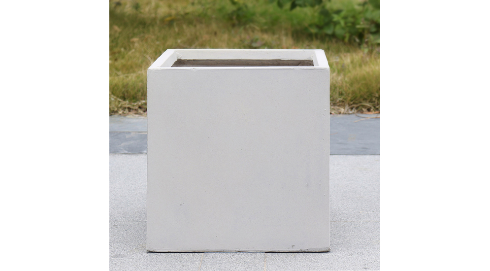 Donica ogrodowa kwadratowa kremowa SAND STONE 25.5 cm