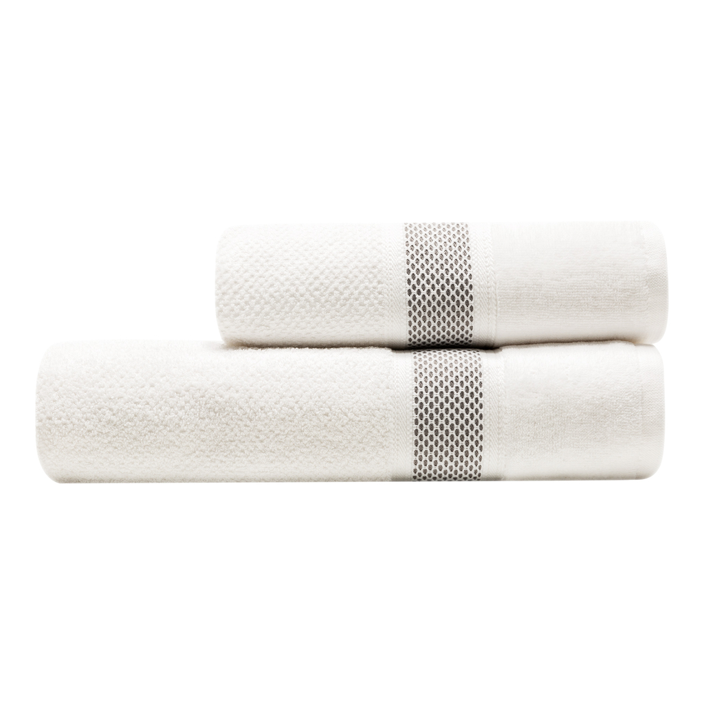 Ręcznik biały GREY 70x140 cm