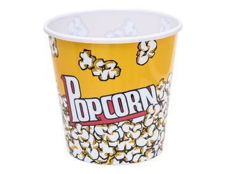 Wiaderko na popcorn i przekąski żółte 2,8 l