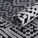 Dywan z frędzlami - czarny ETNA 60x100 cm