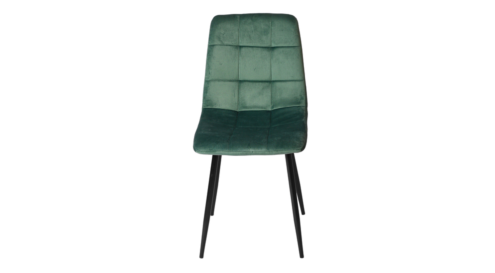 Krzesło zielone tapicerowane STEEN