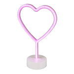 Lampa stołowa dekoracyjna LED NEON HEART