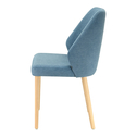 Krzesło welurowe niebieskie KELLAN