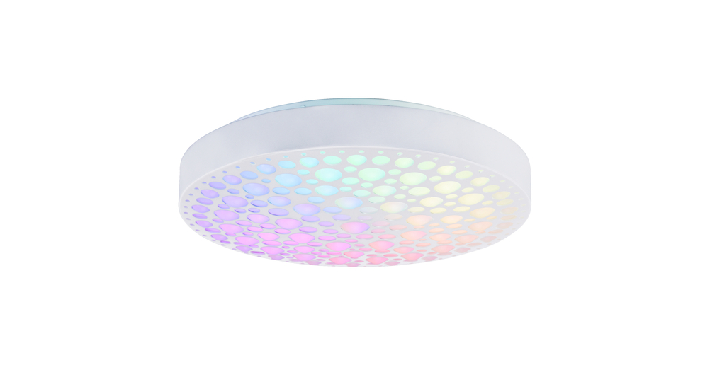 Plafon LED RGB biały CHIZU 40,5 cm