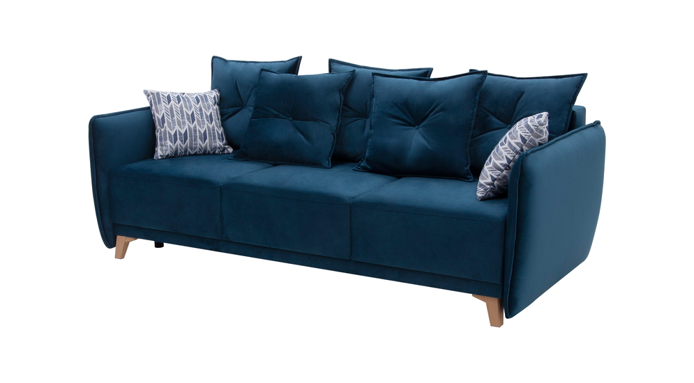 Sofa rozkładana niebieska SOLIS
