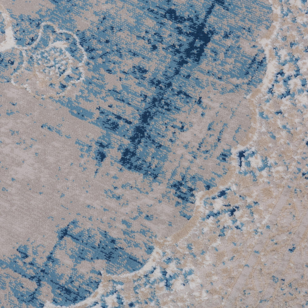 Dywan z orientalnym wzorem niebieski ALMERA 160x220 cm