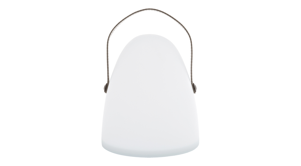 Lampa stołowa dekoracyjna LED biało-brązowa LUKA 30 cm