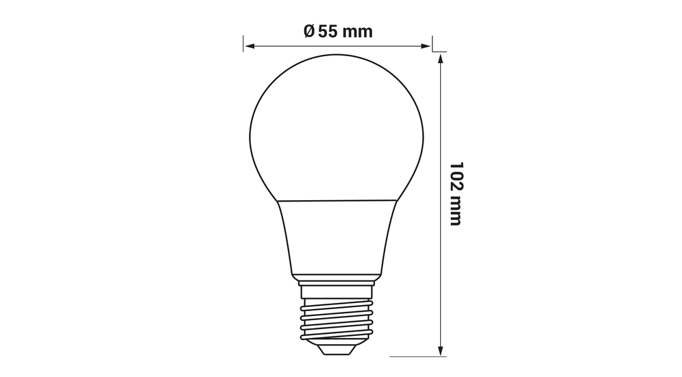 Żarówka LED E27 5W barwa neutralna ORO-ATOS-E27-A55-5W-DW