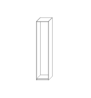 Korpus szafy ADBOX biały 50x233,6x60 cm