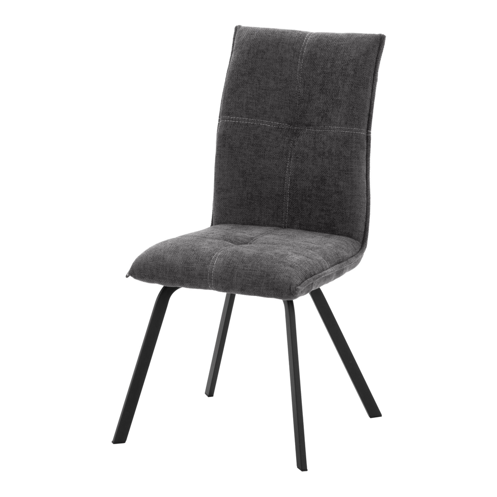 Krzesło tapicerowane ciemnoszare FYNIX