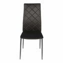 Krzesło tapicerowane czarne ASKOK