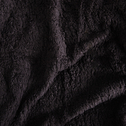 Koc z sherpy czarny LORENE 150x210 cm
