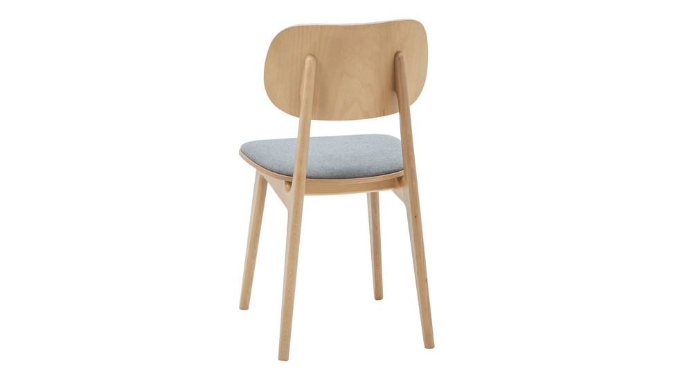 Krzesło z szarym siedziskiem ILIAS