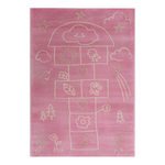 Dywan do pokoju dziecięcego różowy PRINCESS KLASY 160x230 cm