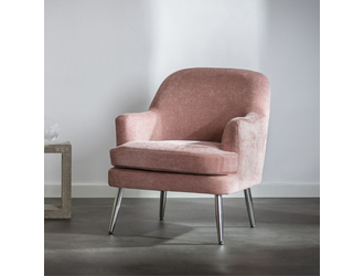 Fotel wypoczynkowy różowy MIARO