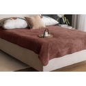 Narzuta na łóżko różowa SILKY 180x200 cm