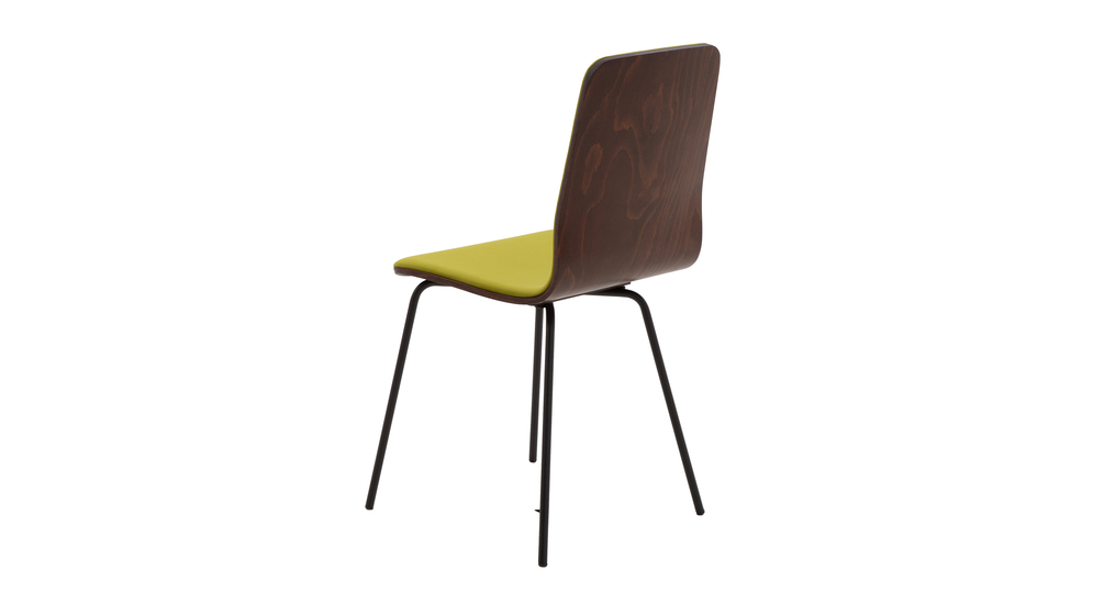 Krzesło welurowe zielone VINGE