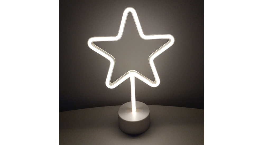 Lampa stołowa dekoracyjna LED NEON STAR