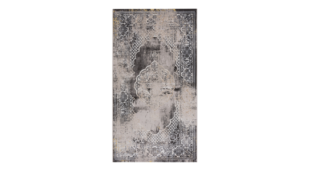 Dywan z orientalnym wzorem szary ALMERA 80x140 cm