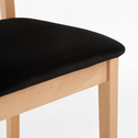 Krzesło drewniane czarne ASUNI
